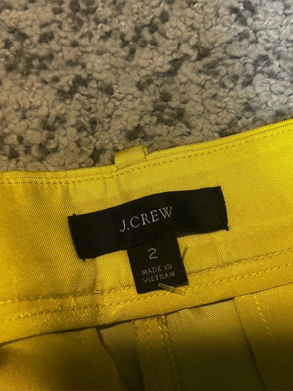 J. Crew Mustard Yellow Tapered Trouser Pants Size 2